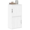 Side Cabinet ODDA White 40x24x79 Cm Solid Pine Wood
