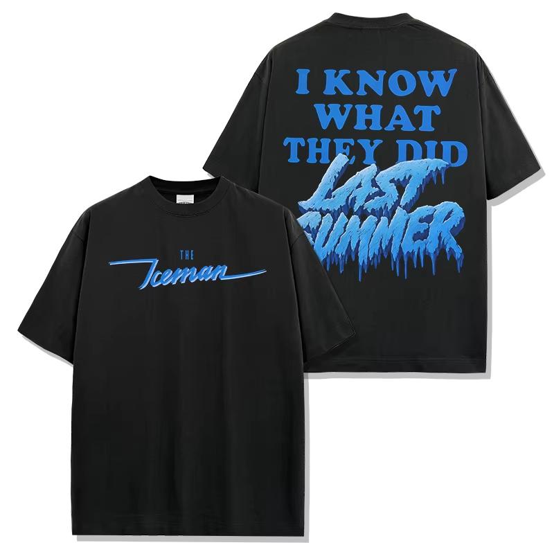 Drake The Iceman T-shirt Vintage Street Engineered Hommes Femmes Oversize Manches Courtes Y2k Coton Manches Courtes Vêtements Féminins Masculins