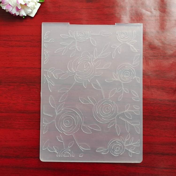 Plastic Embossing Folders for Card Making DIY Scrapbooking, Many Flowers Frame Template for Paper Craft Photo Album