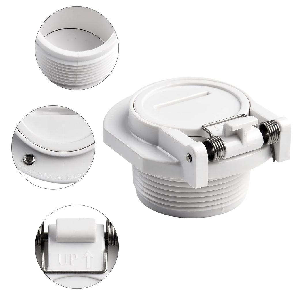 Raccordo a muro per tubo Flessibile Raccordo a muro per piscina Piscina Per Pulitori Piscina a Vuoto Pentair 1PZ GW9530 Sicurezza W400BWHP
