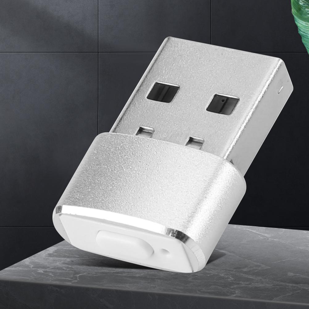 Mini Mouse Mover Plug and Play USB Automatic Mouse Jiggler Mover Keeps Awake Indicator Light Aluminum Alloy Housing for Computer