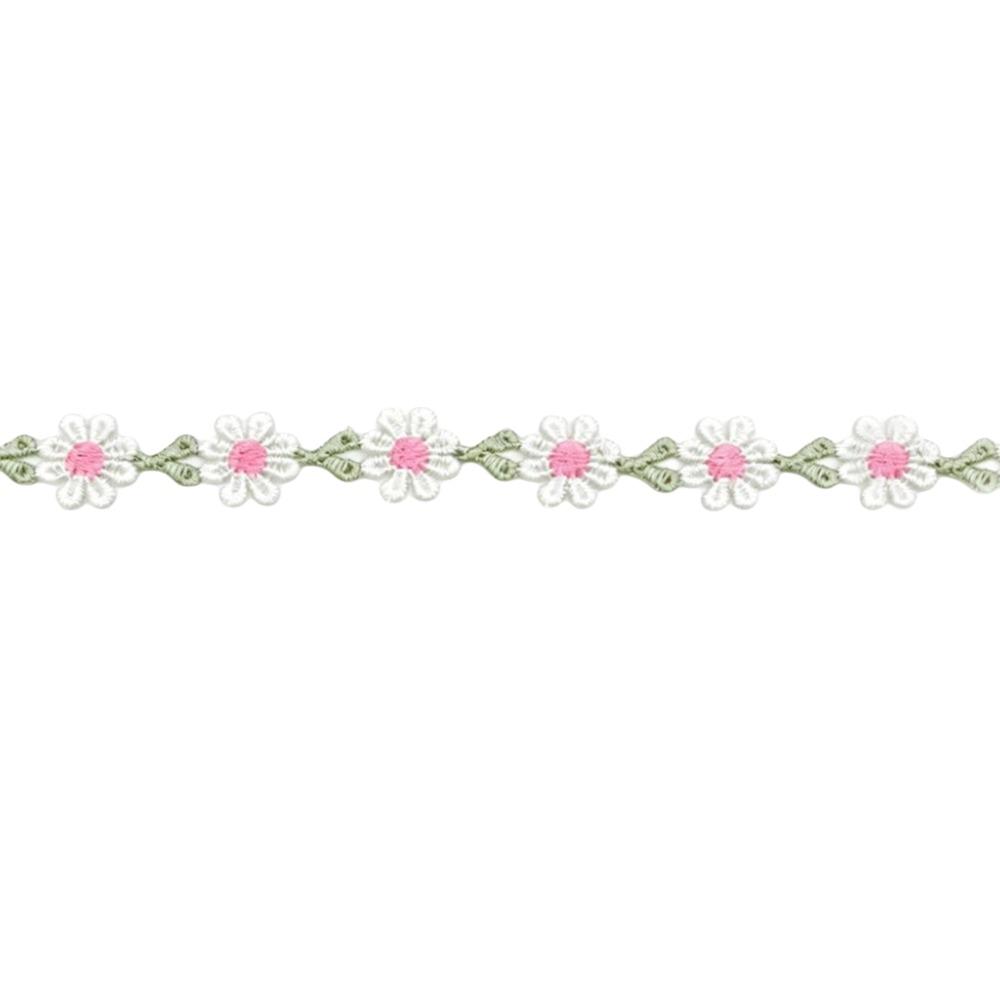 Flower Pattern Floral Lace Trim Polyester Lace Fabric Trim Embroidered Lace Ribbon  DIY Sewing Style-1