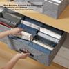 40,000 Kilometers Foldable Double-Row Divider Clothes Storage Box Underwear Drawer Dustproof Pants Organizer Box for Home