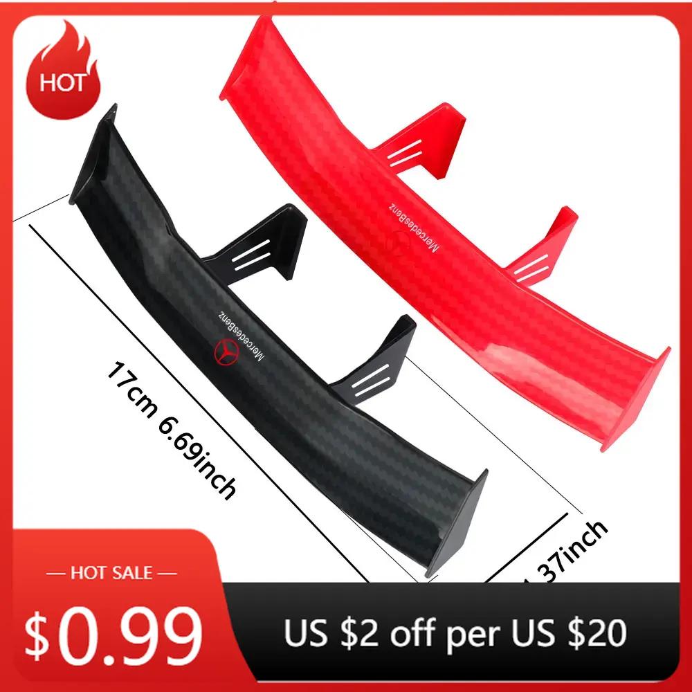 2025 Hot 1pc Car Universal Mini Spoiler Mini Tail Wings Styling Decor For Mercedes Benz W204 AMG W205 W211 W176 Cla Smart W177 W