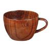 Natural Solid Wood Tea Cup Handcrafted Wooden Tea Cups for Tea Lovers Vintage Drinking Cup for Coffee Wine Natural Wood