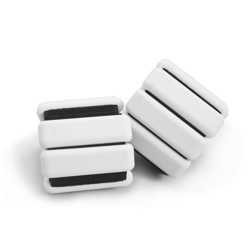 

Adjustable 2lb Weighted Wrist Ankle Weights, Sweatproof Silicone Bands for Resistance Training Yoga Fitness Home Workout белый