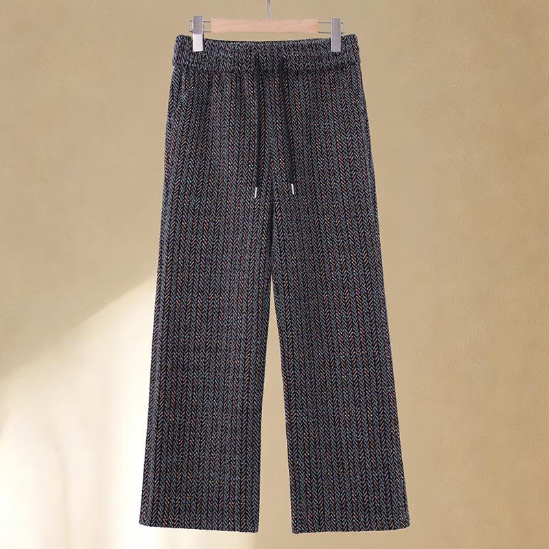 

2026 Versatile Spring Fashionable Women s Straight-Leg Pants for Mid-Aged and Elderly XL (36-43 kg) сірий колір