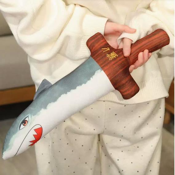 

Забавная плюшевая кукла акула - Милая мягкая игрушка, Идеальный подарок на день рождения для девочек 50cm