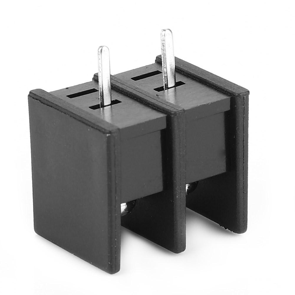 50pcs 2 Pin 7.62mm Pitch Circuit Board Wiring Barrier Terminal Blocks Electrical Connector