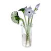 Glass Flowers Figurine with Vase Gifts Home Decorations Office Home Decor Bouquet Gift for Girlfriend Mom Women Birthday Wedding