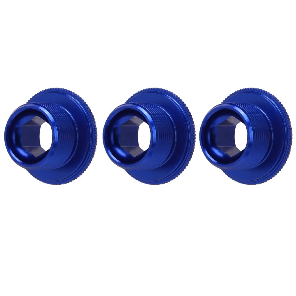 3pcs M19 Crank Cover Screws Rustproof High Accuracy Aluminum Alloy Bike Crank Cover Screws for Mountain Bike