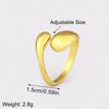Nidin New Trendy Simple Style Popular Open Rings Adjustable For Female Male Copper Finger Jewelry Wholesale Accessories Gift