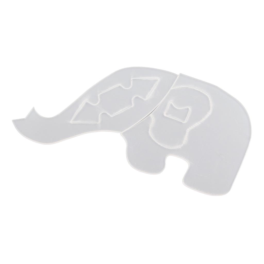 3PCS Elephant Template Ruler Cute Lovely Animal Easy Use Acrylic Sewing Pattern Template for