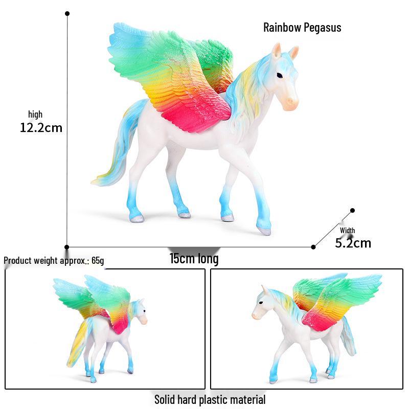 European Mythology Legend Pegasus Unicorn Toy Model for Kids