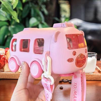 Kids Bus Water Bottle Drinking 500ml Lightweight Jug Sports Kettle Cup for