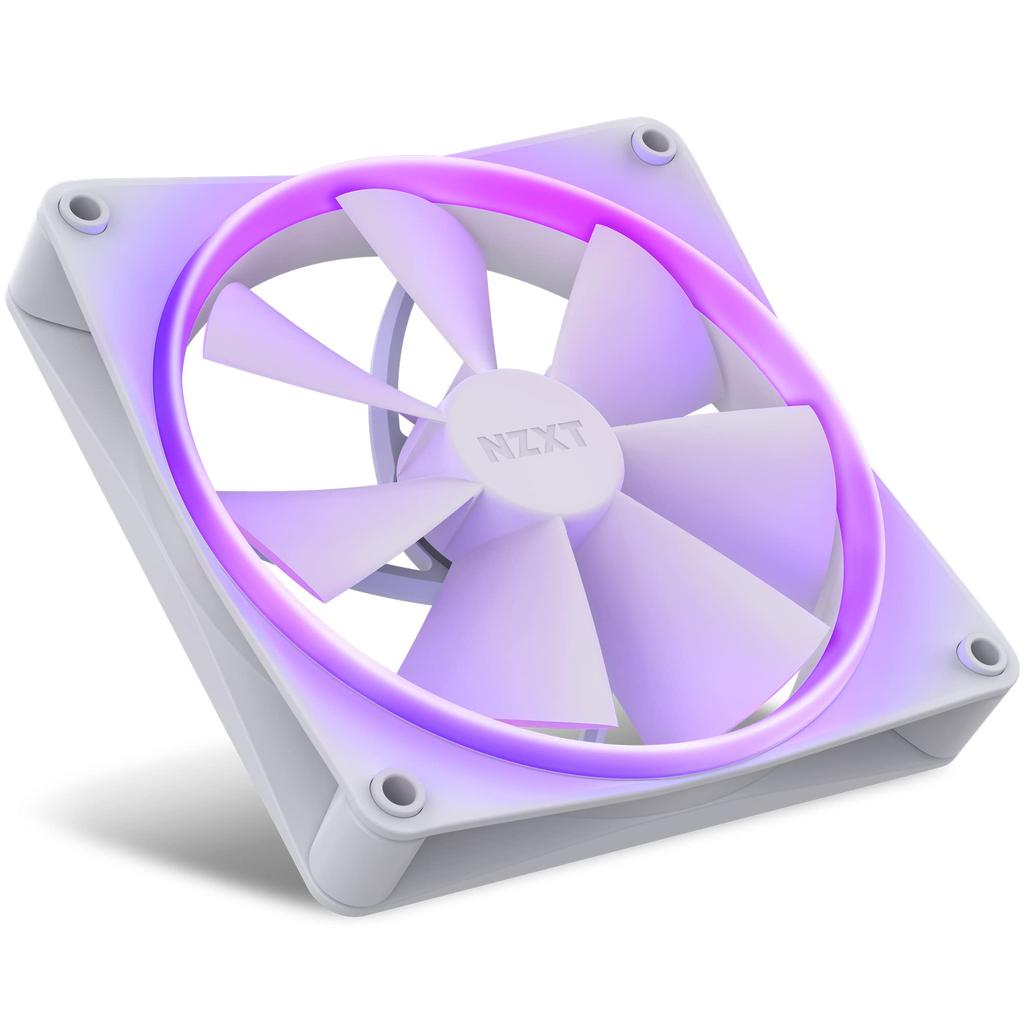 NZXT F140RGB 140mm RGB Compatible White PC Case Fan FN1766 RF-R14SF-W1