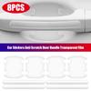 Car Stickers Anti Scratch Door Handle Transparent Film Car Door Handle Bowl Scratch Protective Protector Auto Exterior Sticker