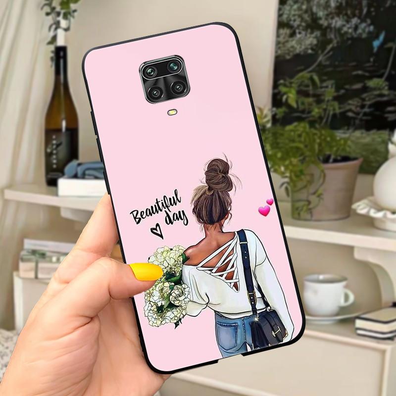 For Xiaomi Redmi Note 9 Pro Case Note9 9S Flowers Silicone Soft TPU Back Cover For Xiaomi Redmi Note 9Pro Max Case Coque Fundas