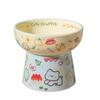Pet Supplies Ceramic Cat Bowl Creative Cute Pet High Foot Bowl Non-slip Large Capacity Pet Drinking Feeder Water Container