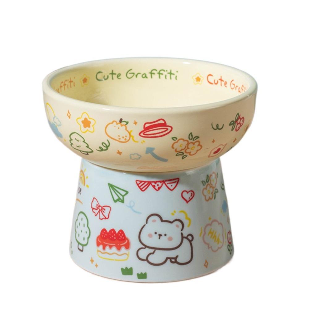 

Креативная миска на высокой ножке для питомца, милая поилка для питомца, миска для кормления собак, защита шеи Style 6