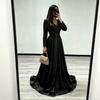 New French satin fishtail light luxury elegant temperament annual meeting host dress sequined long dress