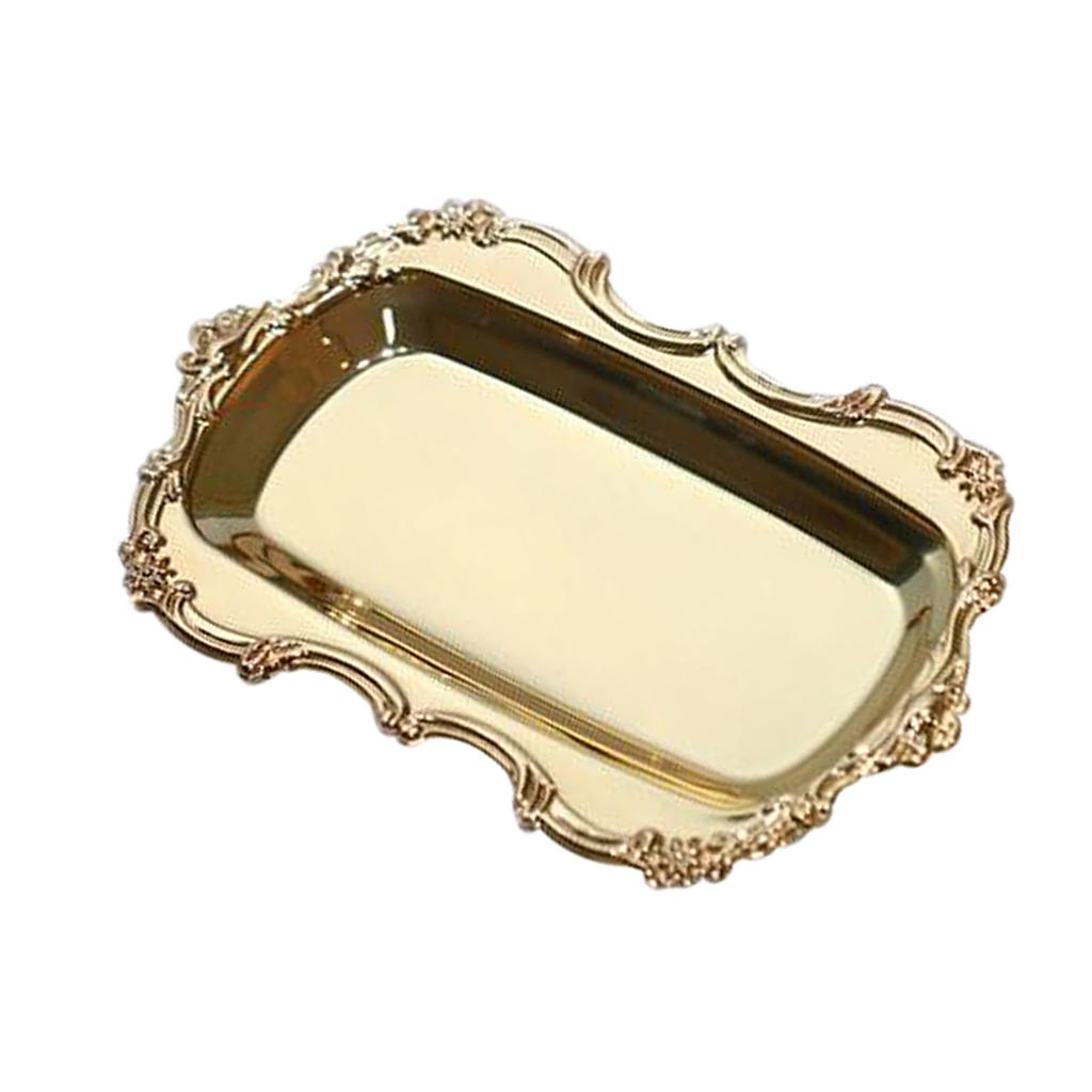 

Многофункциональный поднос для торта, закусок, металлический сервировочный поднос, полотенце, тарелка, органайзер для стола CHINA золотой