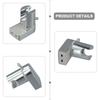 1pcs Plastic Wall Mount Shower Bracket For Handheld Shower Head Bathroom Shower Holder 63*67cm Silver Bathroom Fixture