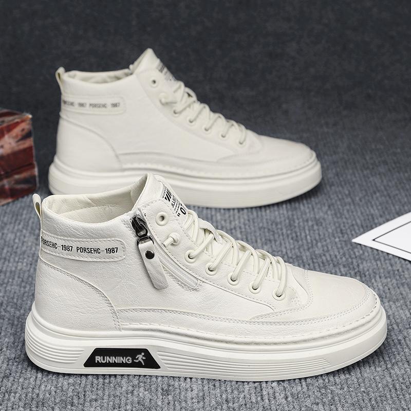 Ny mote Høst Og Vinter Høytopp for menn Martin Boots Studenter Mann Gutter Trending Soft Sole Arbeidssko Arbeidsbeskyttelse Martin Sneakers