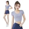Women's Quick-Dry Summer Yoga & Fitness Two-Piece Set - Casual Sportswear Plus Size Short Sleeve