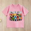 Roblox TShirt Boys Girls Short Sleeve Casual Tee Breathable Soft Cotton Top Game Fans Clothing for Daily Play Birthday Party
