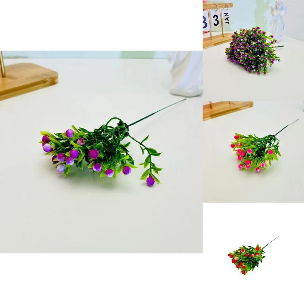 Home Decor Artificial Flower Stick With Plastic Material For Wedding And Photography Scene Decoration