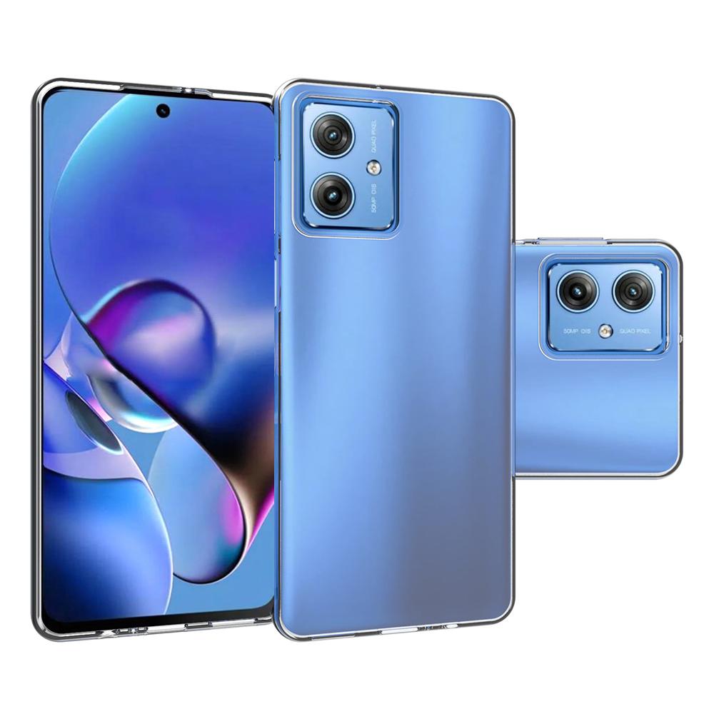 For Motorola Moto G54 5G Phone Case Super Thin Transparent TPU Smartphone Cover (Big Rear Lens Hole)