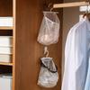 Wall Mounted Dirty Clothes Basket Foldable Mesh Laundry Bag For Bathroom Bedroom Household Storage Hanging Organizer Space Saving Hamper