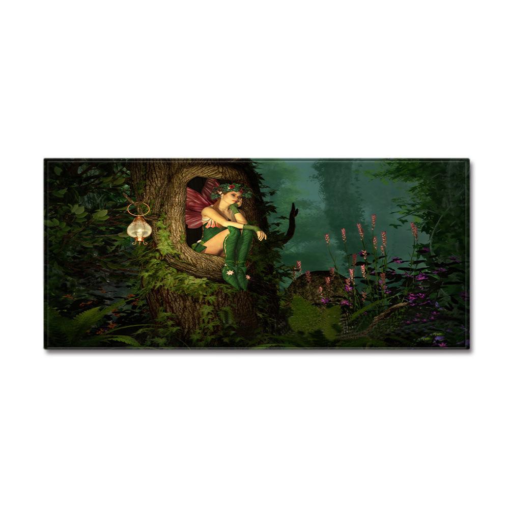 3D Digital Printing Tree Hole Entrance Door Mat Kitchen Long Floor Mat Bathroom Absorbent Non-Slip Mat Living Room Carpet
