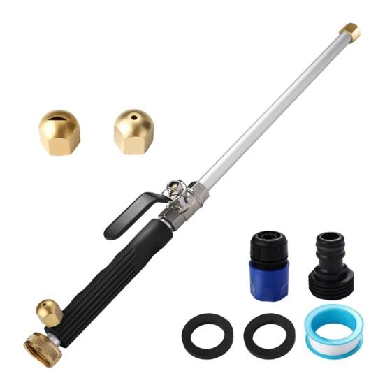 

Upgraded Jet Nozzle for Garden Hose Power Washer Wand Hydro Jet High Pressure Washer Tools with 2 Different Nozzles And Hose Quick Connectors