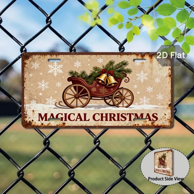 Motorcycle Souvenir License Plate, Metal Auto Wall Decor 15x30cm