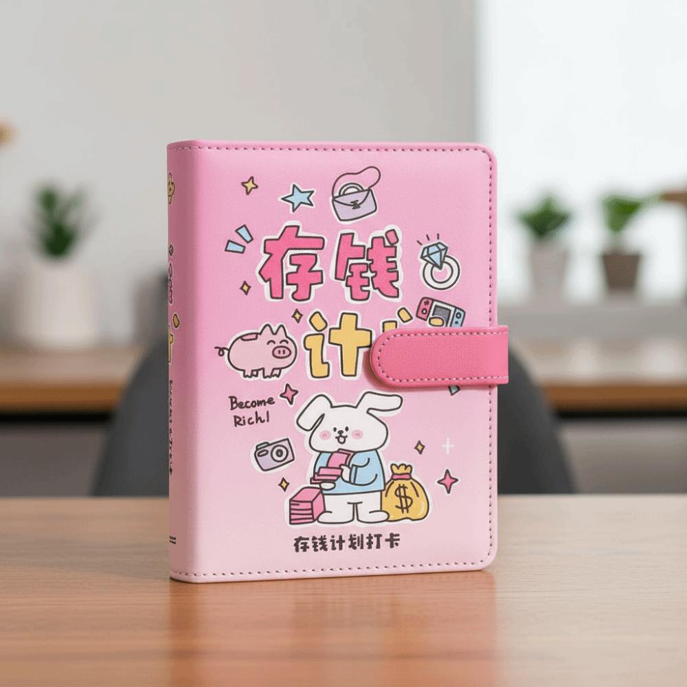 Handbook Saving Money Binder Wallet Storage Account Book Detachable Budget Binder with Lock Family