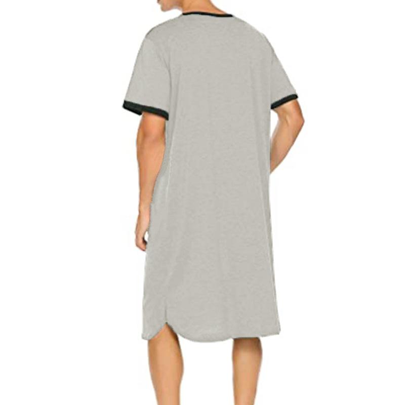 Thin Breathable Skin Friendly Loose Short Sleeved Home Wear Men’s Pajama Sets