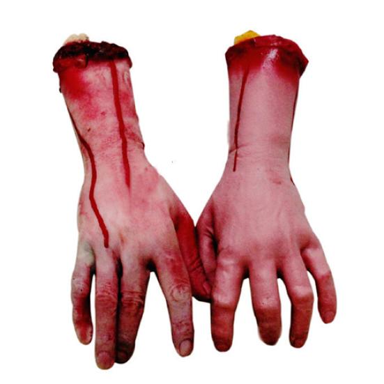 Vivid Human Arm Hand Bloody Dead Body Parts Haunted House Halloween Stage Props
