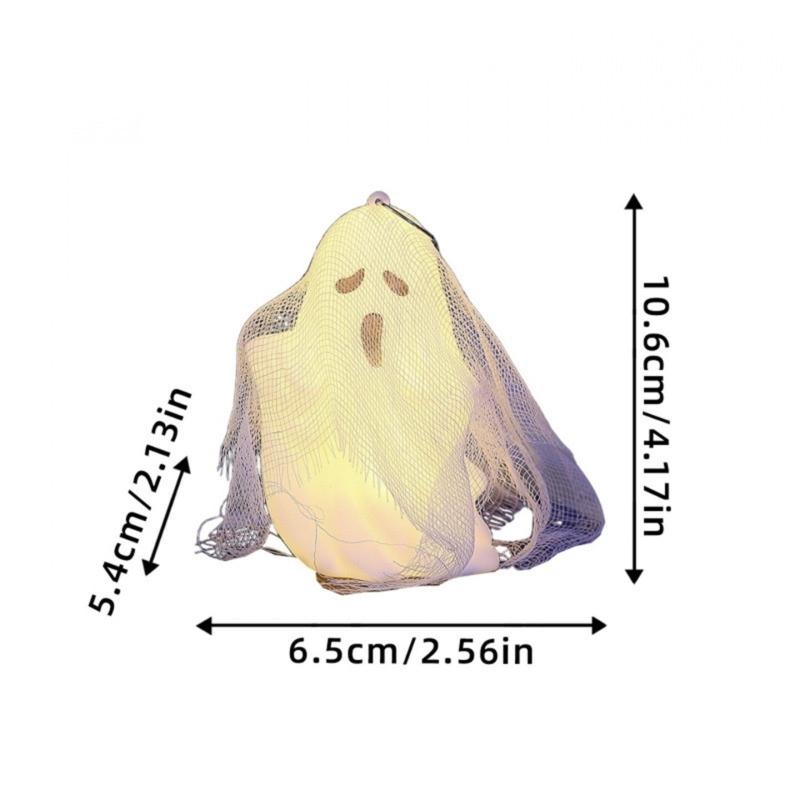4PCS Lightweight Plastic Specter Home Ornament With White Gauze Phantom Decorations Halloween Party Supplies