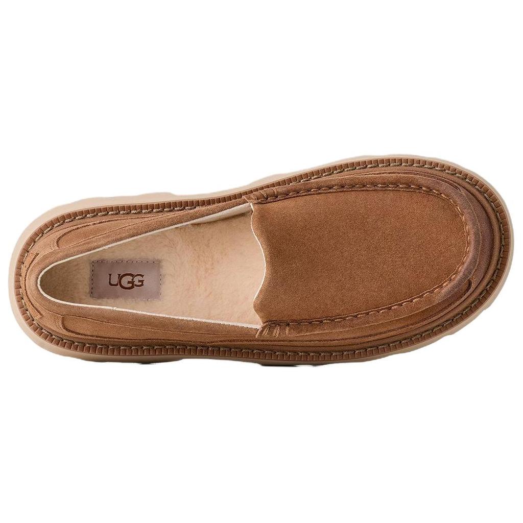 UGG Ascot Leather Slip-On Comfort Loafers Men Loafers Chestnut 1172691-CHE