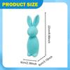 22cm Flocked Bunny Easter Decoration Decor, Festive Decor Flocking Figurine for Party