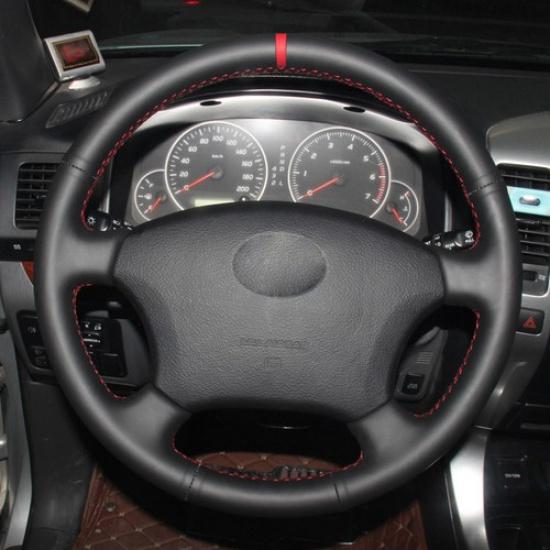 Hand Sewing Car Steering Wheel Cover For Toyota Land Cruiser 1995 - 2007 Tacoma
