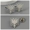 Double Headed Eagle Brooch Cufflinks Retro Versatile Men's Suit Coat Accessories