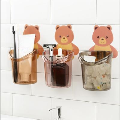 Home Bathroom Accessories Set Toothbrush Holder Toothpaste Storage Rack Wall Mount Toothbrush Cup Rack Toothbrush Stand