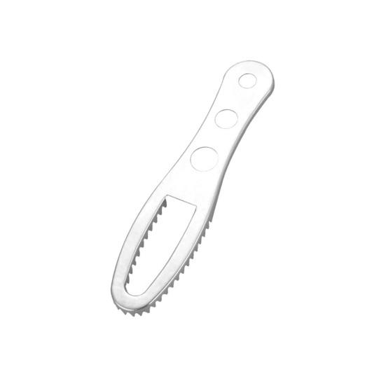 Stainless Steel Fish Scale Scraper with Splash Guard Ergonomic Handheld Descaler Tool