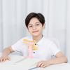 Kids Sitting Posture Corrector with Chest Chin Support Height Adjustable View Protector Clipped On Desk Writing Posture Corrector