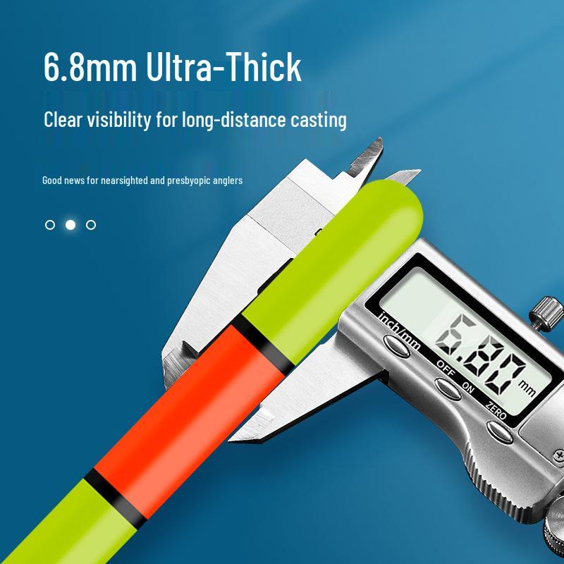 Elektronischer leuchtender Angelposen: Tag/Nacht Doppelfunktion, Bissanzeiger, Sanfter Lauf, Weite Würfe, Auffälliges Design