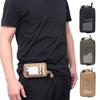 Portable Waist Bag with Clear Card Holder Waterproof Multifunction Hanging EDC Tools Coin Keys Storage Pouch Outdoor Camping Hiking Accessories
