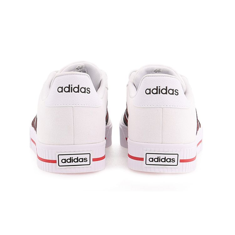 Adidas Neo Daily 3.0 Canvas Slip-Resistant Durable Lightweight Low-Top Skate Shoes Men Sneakers White Black Red FZ3272